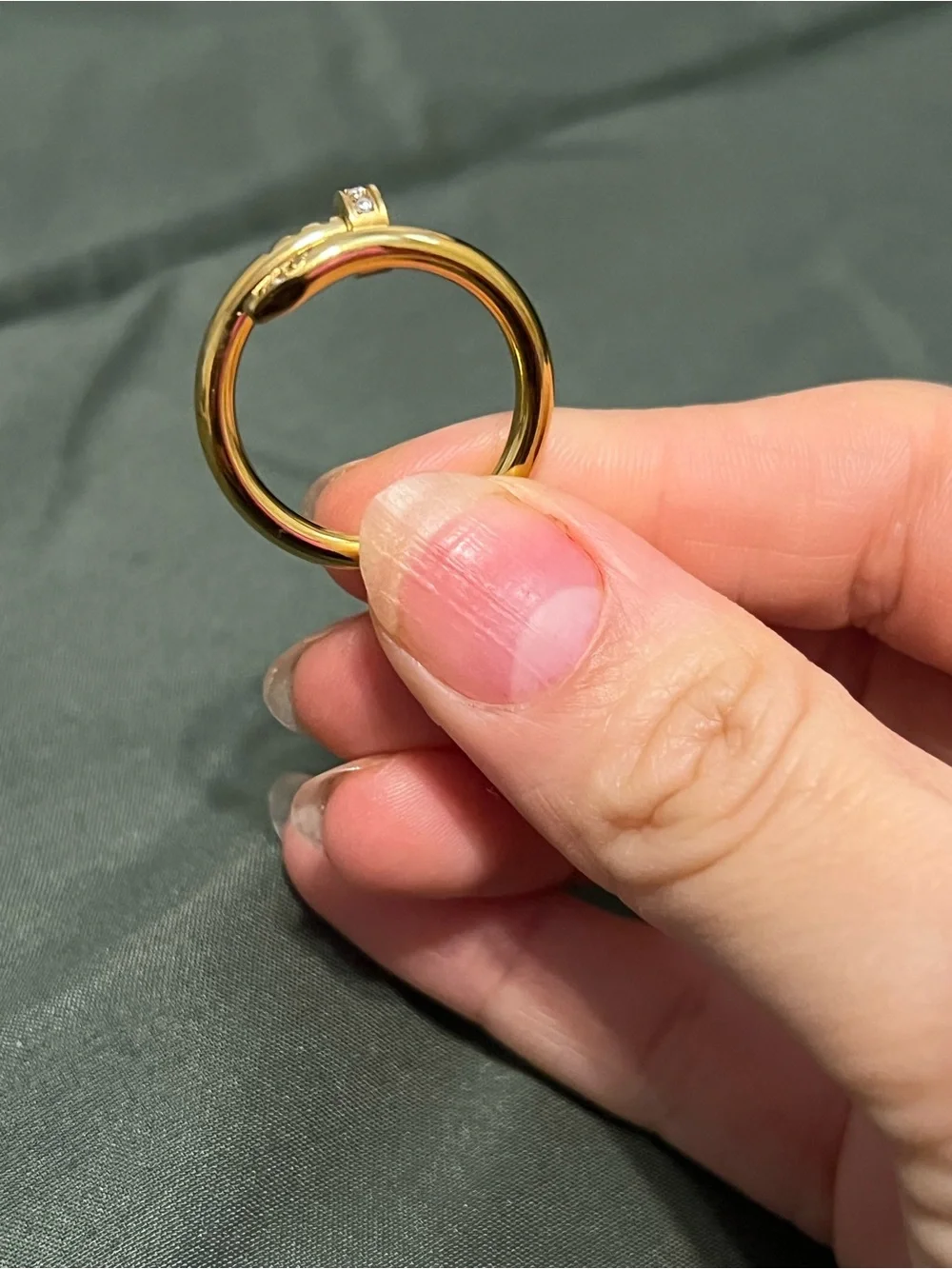Gold-Tone Knot Ring - Women's Fashion Band